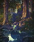 Maxfield Parrish The Glen painting